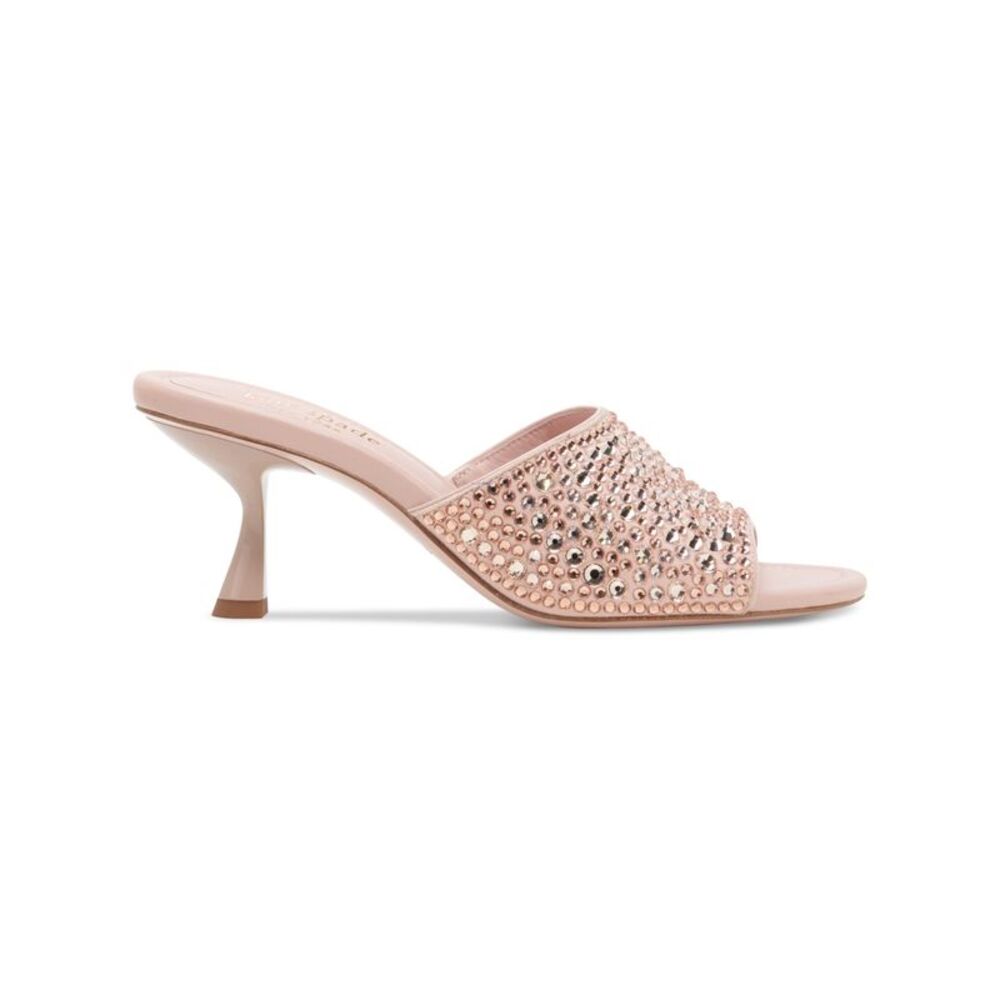 KATE SPADE NEW YORK Womens Pink Malibu Open Slip On Leather Heeled Sandal 5 B - Picture 3 of 4